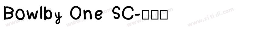 Bowlby One SC字体转换
